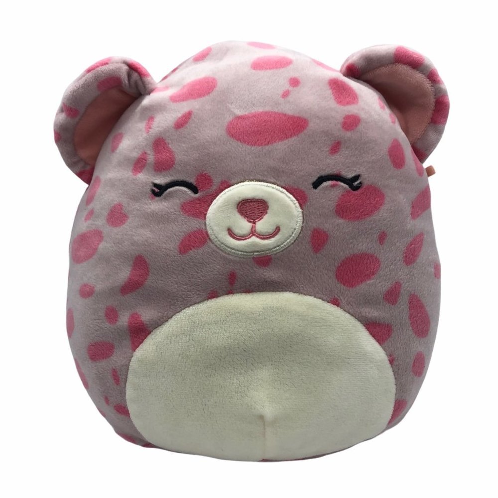 Squishmallow cheetah leopard Lorie Kellytoy 8"‎ pin